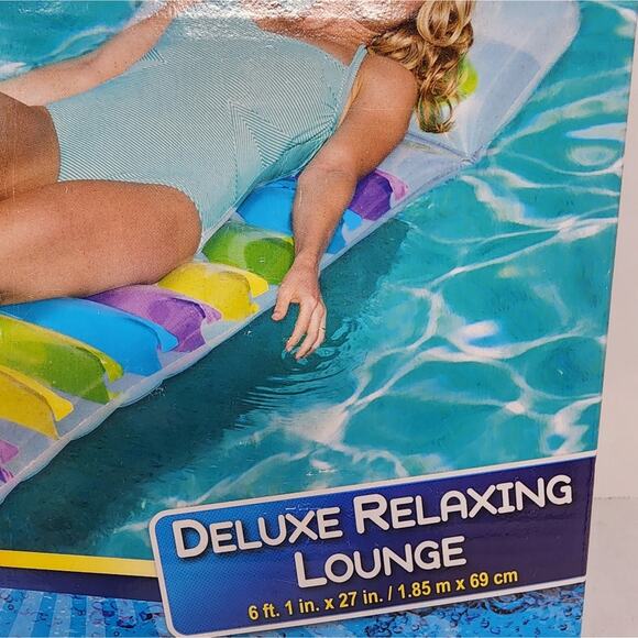 Pool Float Bestway H2O Go Relaxing Pool Float 73 inches Sealed in Box New - Picture 2 of 6